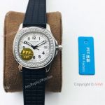 PFF Factory Swiss Patek Aquanaut Luce Lady Watch White Dial Diamond Bezel